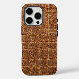 モダンTaupe Crocレザーテクスチャ iPhone 16 Proケース