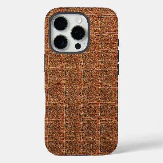 モダンTaupe Crocレザーテクスチャ Case-Mate iPhoneケース (裏面)