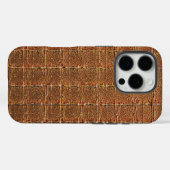モダンTaupe Crocレザーテクスチャ Case-Mate iPhoneケース (裏面 (横))