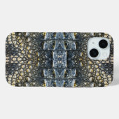 モダンTaupe Crocレザーテクスチャ Case-Mate iPhoneケース (裏面 (横))