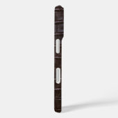 モダンTaupe Crocレザーテクスチャ Case-Mate iPhoneケース (裏面 / 右)