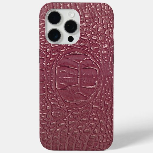 モダンTaupe Crocレザーテクスチャ Case-Mate iPhoneケース (裏面)