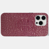モダンTaupe Crocレザーテクスチャ Case-Mate iPhoneケース (裏面 (横))