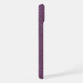 モダンTaupe Crocレザーテクスチャ iPhoneケース (右側面)