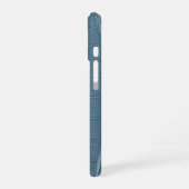 モダンTaupe Crocレザーテクスチャ iPhone 16ケース (左側面)