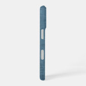 モダンTaupe Crocレザーテクスチャ iPhone 16ケース (右側面)