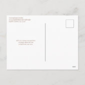 モダンTaupe Tan Joyful Christmas Holiday Photo シーズンポストカード (裏面)