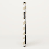 モダンTaupe White Herringbone 6写真&モノグラム Case-Mate iPhoneケース (裏面/右)