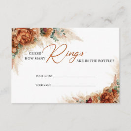 モダンterracotta pampas bohoいくつのリングを推測 エンクロージャーカード