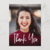 モダンThank you School Photo Graduation 案内ポストカード (正面)