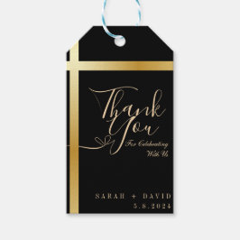 モダンThank You Writhic結婚's ギフトタグ