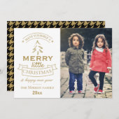 モダンTidings //フォトホリデーカード シーズンカード (正面/裏面)