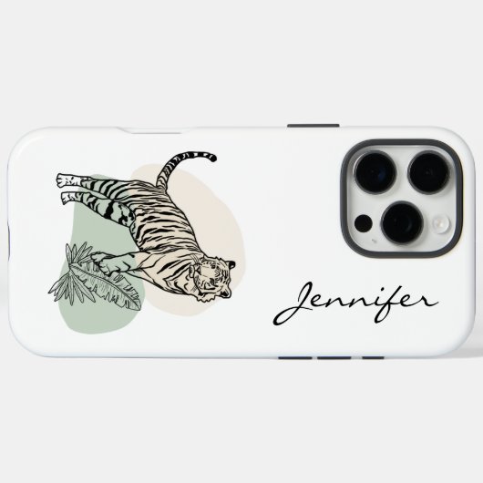 モダンTiger iPhone Case-Mate iPhoneケース (裏面 (横))