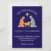 モダンTIS THE SEASON クリスマス教会礼拝 シーズンカード (正面)