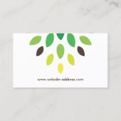 モダンTREE BROWN/GREEN名刺 名刺 (裏面)