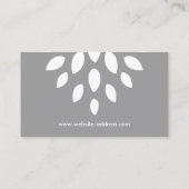 モダンTREE GRAY/WHITE Business Card 名刺 (裏面)