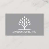 モダンTREE WHITE/GRAY名刺 名刺 (正面)