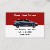 モダンUberドライバー配車サービス 名刺 (正面)