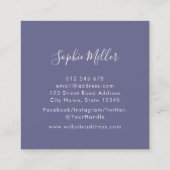 モダンUnicornグラデーションミックス1 スクエア名刺 (裏面)