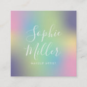 モダンUnicornグラデーションミックス1 スクエア名刺 (正面)