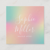 モダンUnicornグラデーションミックス2 スクエア名刺 (正面)