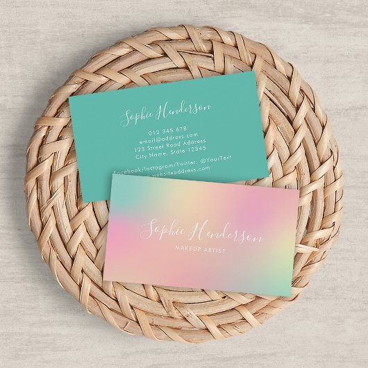 モダンUnicornグラデーションミックス2 名刺