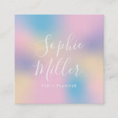モダンUnicornグラデーションミックス3 スクエア名刺 (正面)