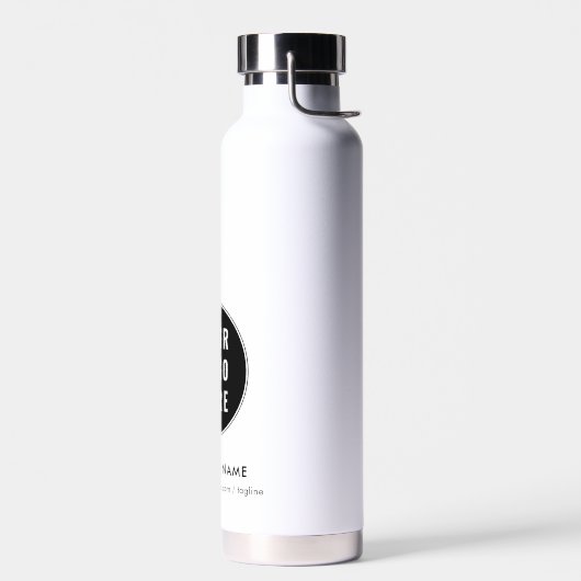 モダンWebサイトのプロモーション付きビジネスロゴ ウォーターボトル (左面)