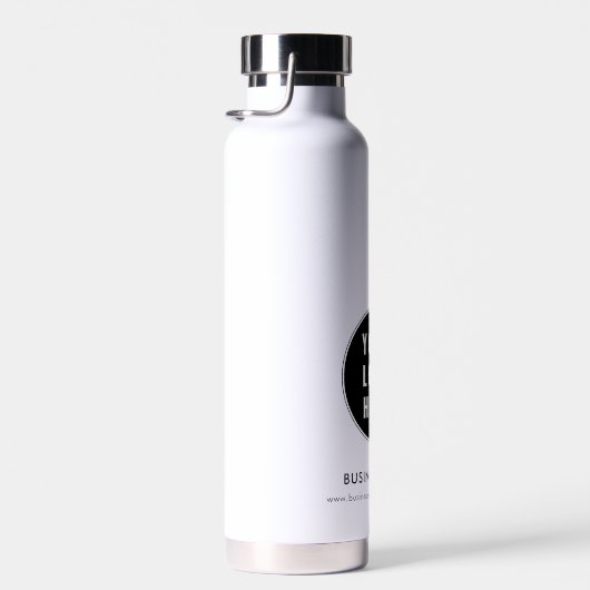 モダンWebサイトのプロモーション付きビジネスロゴ ウォーターボトル (右面)