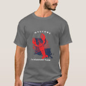 モダンwelcome crawfish louisiana名前をカスタムするウ tシャツ (正面)