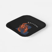 モダンwelcome crawfish louisiana名前をカスタムする ペーパープレート (傾斜あり)