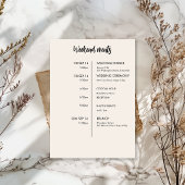 モダンWelcome Letter & Timelineのカー結婚ド シーズンカード