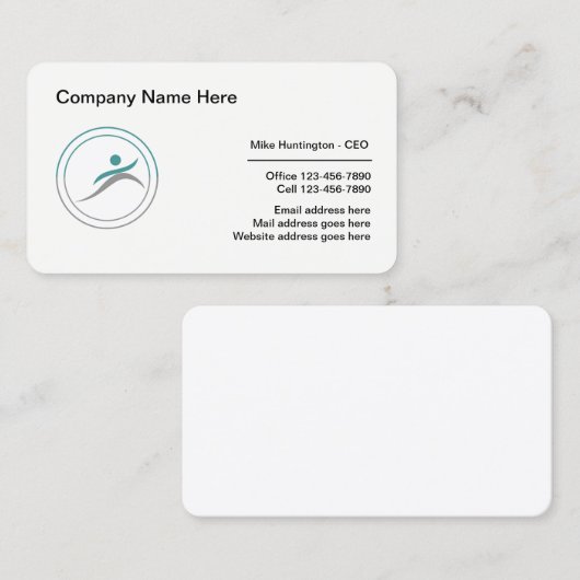 モダンWellnessロ気にゴ名刺 名刺 (正面/裏面)