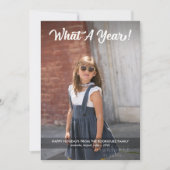 モダンWhat A Yearフォトホリカスタムデイ シーズンカード (正面)
