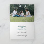 モダンWhat A Year 3フォトティール(緑がかった色) シーズンカード (内部)