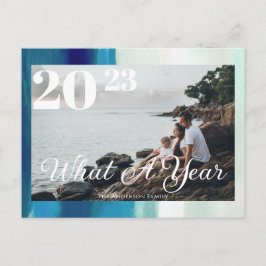 モダンWhat A Year Framed Photo ポストカード