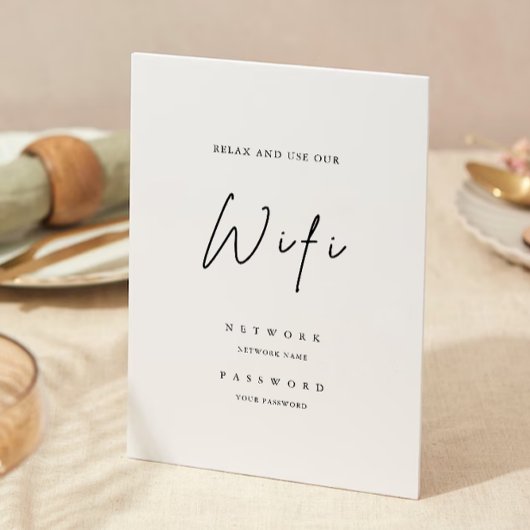 モダンWifiコード, Wifi接続招待 招待状