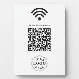 モダンWiFi QRコードサインでゲストアクセスを簡単に フォトプラーク