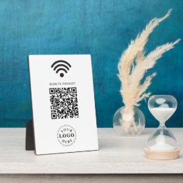モダンWiFi QRコードサインでゲストアクセスを簡単に フォトプラーク