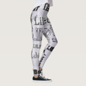 モダンWordcloud Boys Girls名パーソナライズされた レギンス (右)