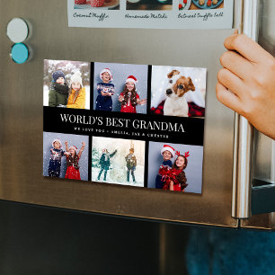 モダンWORLDS最高の GRANDAフォトコラージマグネット