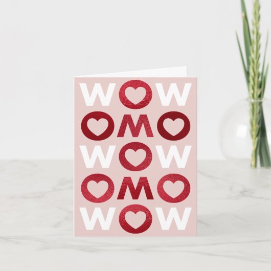 モダンWOW MOMはっきりしたホイフェイクムマザーのデイカード カード (正面)