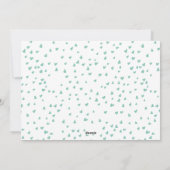 モダンXOXOミントグリーンバレンタインデー写真 シーズンカード (裏面)