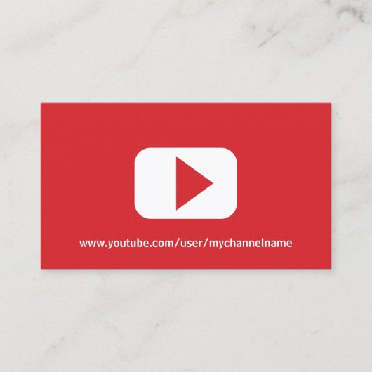 モダンYouTube写真 名刺 (正面)