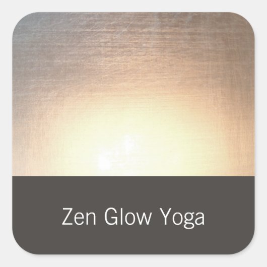 モダンZen Glow Yoga and Healing Arts スクエアシール (正面)