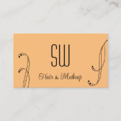 モチスタイリッシュッ華美チ黒一文字と写真 名刺 (正面)