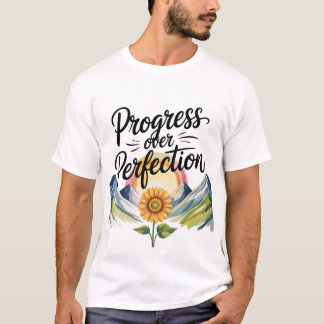 モチベーションあふれる成長思考の名言 Tシャツ