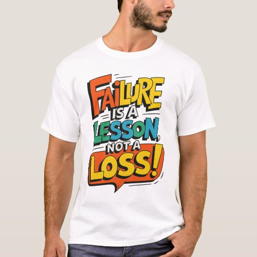 モチベーションあふれる成長思考 Tシャツ (正面)
