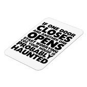 モチベーションおもしろい引用文幽霊のよく出るハウスマグネット マグネット (左側)