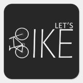 モチベーションが上がるマウンテンバイクの名言 スクエアシール (正面)
